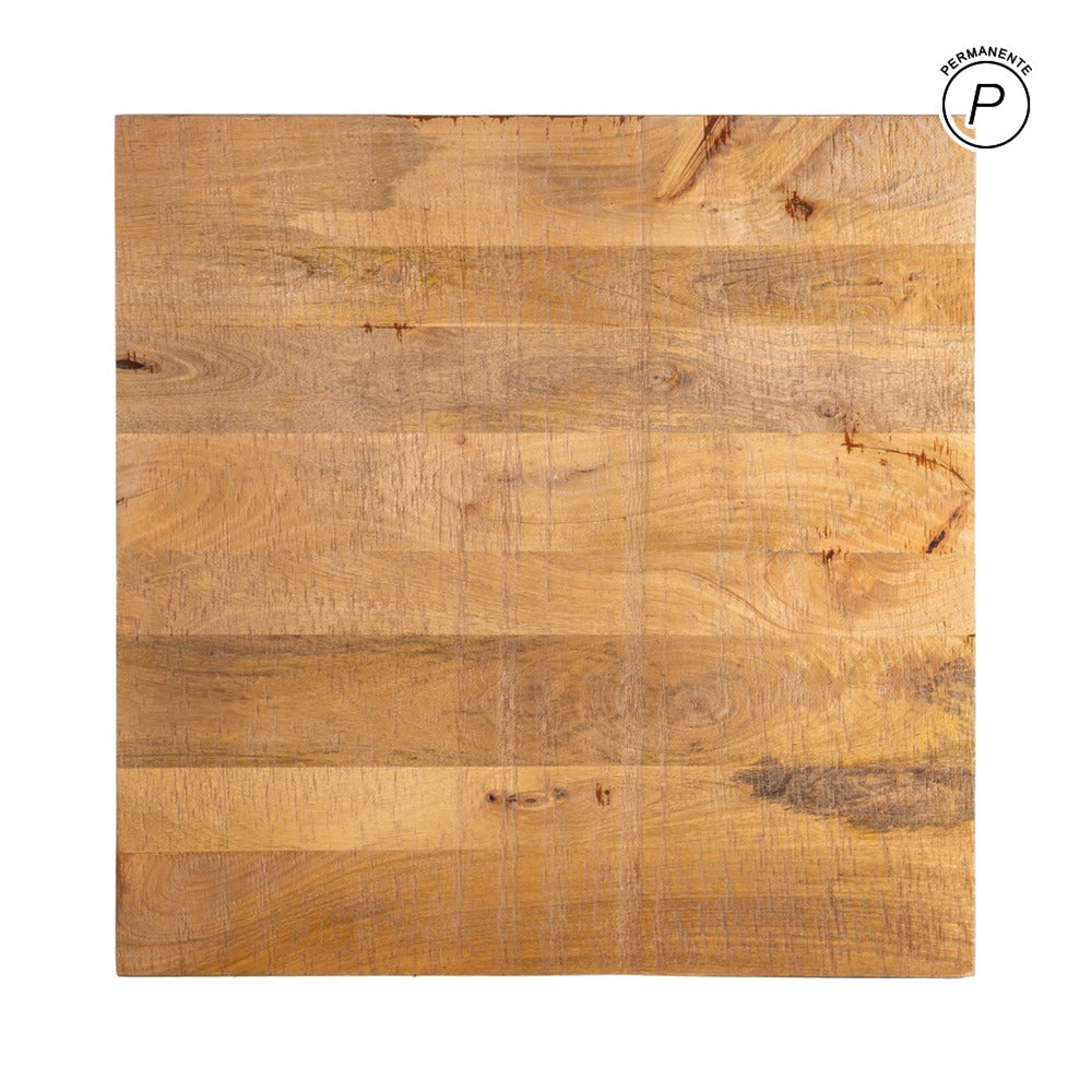 TABLERO MESA NATURAL MADERA DE MANGO 80 X 80 X 3 CM