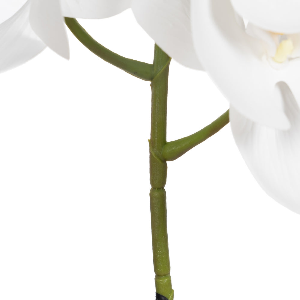 WHITE ORCHID FLOWER FABRIC DECORATION 107 CM