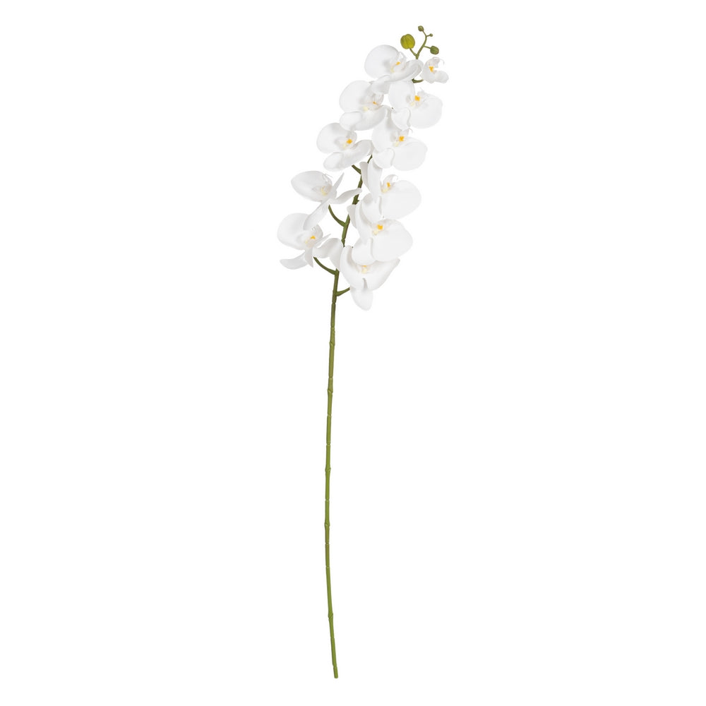 WHITE ORCHID FLOWER FABRIC DECORATION 107 CM