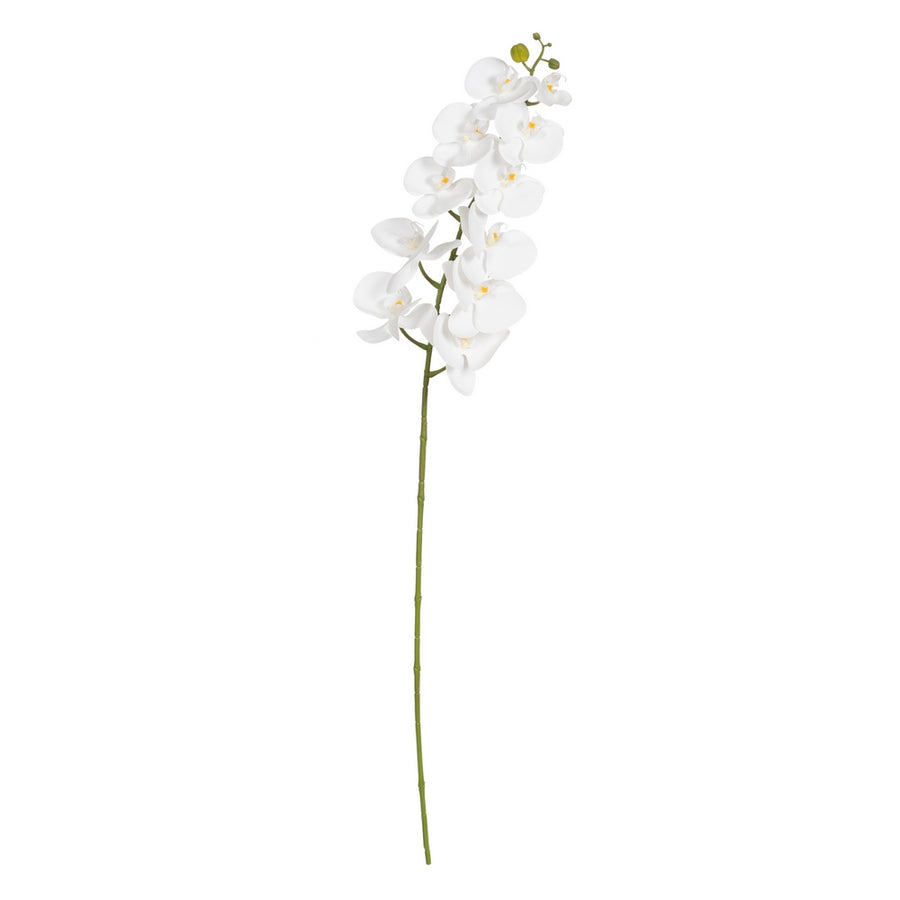 WHITE ORCHID FLOWER FABRIC DECORATION 107 CM
