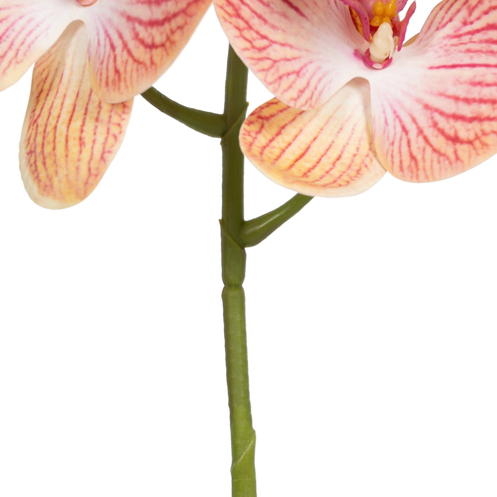 FLOR ORQUÍDEA AZUL TEJIDO DECORACIÓN 107 CM