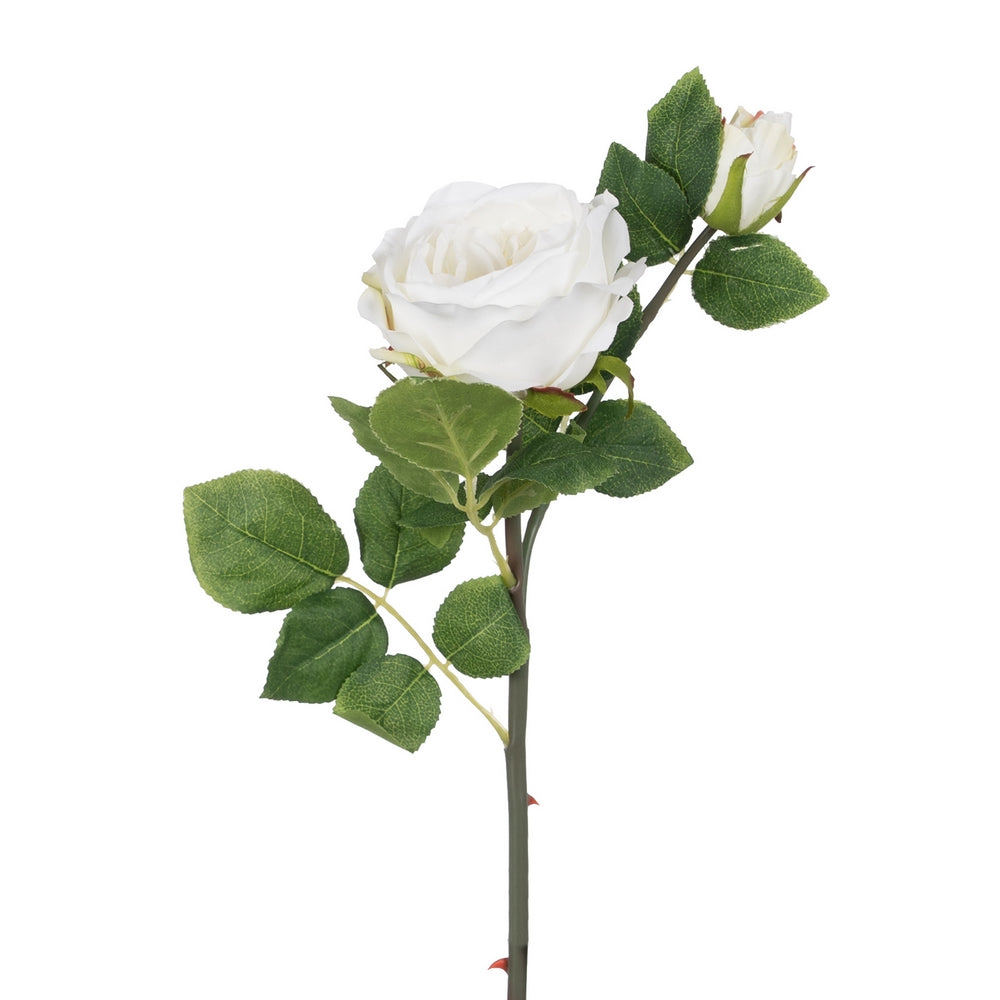 PINK WHITE FLOWER PVC-WOVEN DECORATION 69 CM