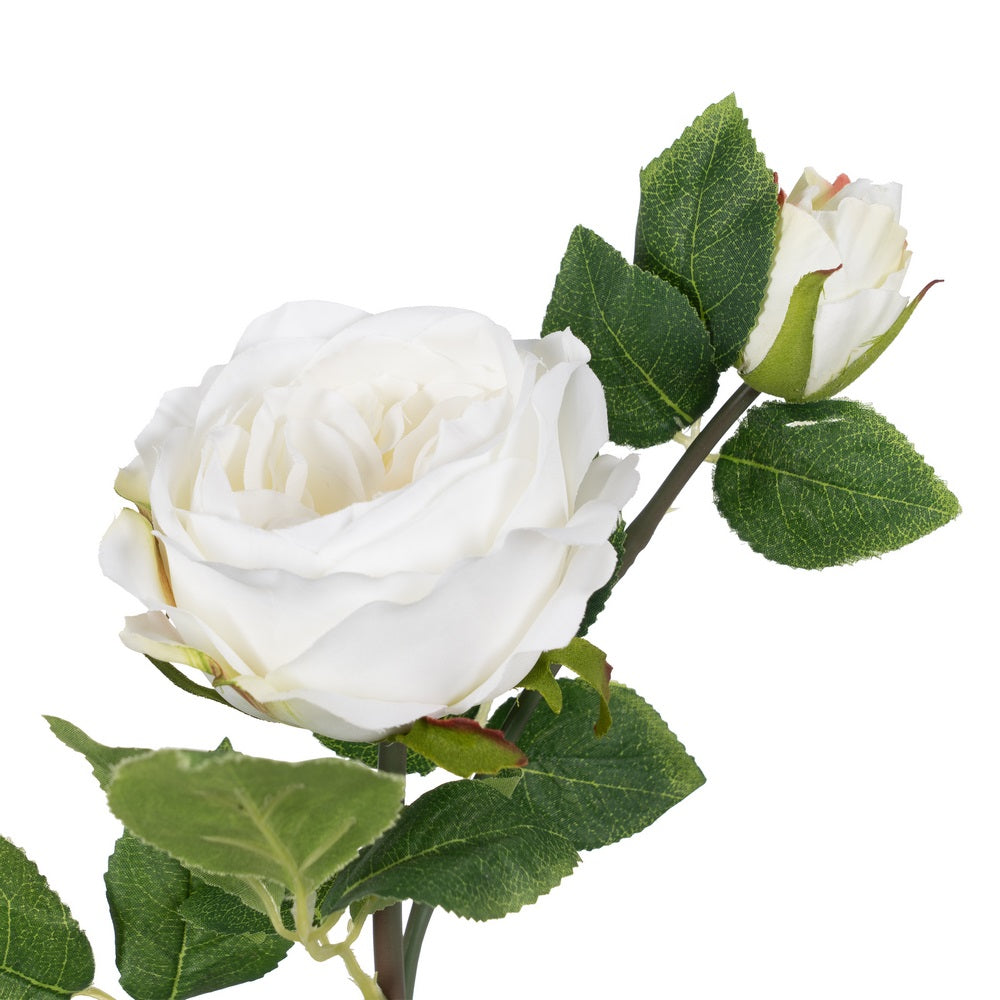 PINK WHITE FLOWER PVC-WOVEN DECORATION 69 CM