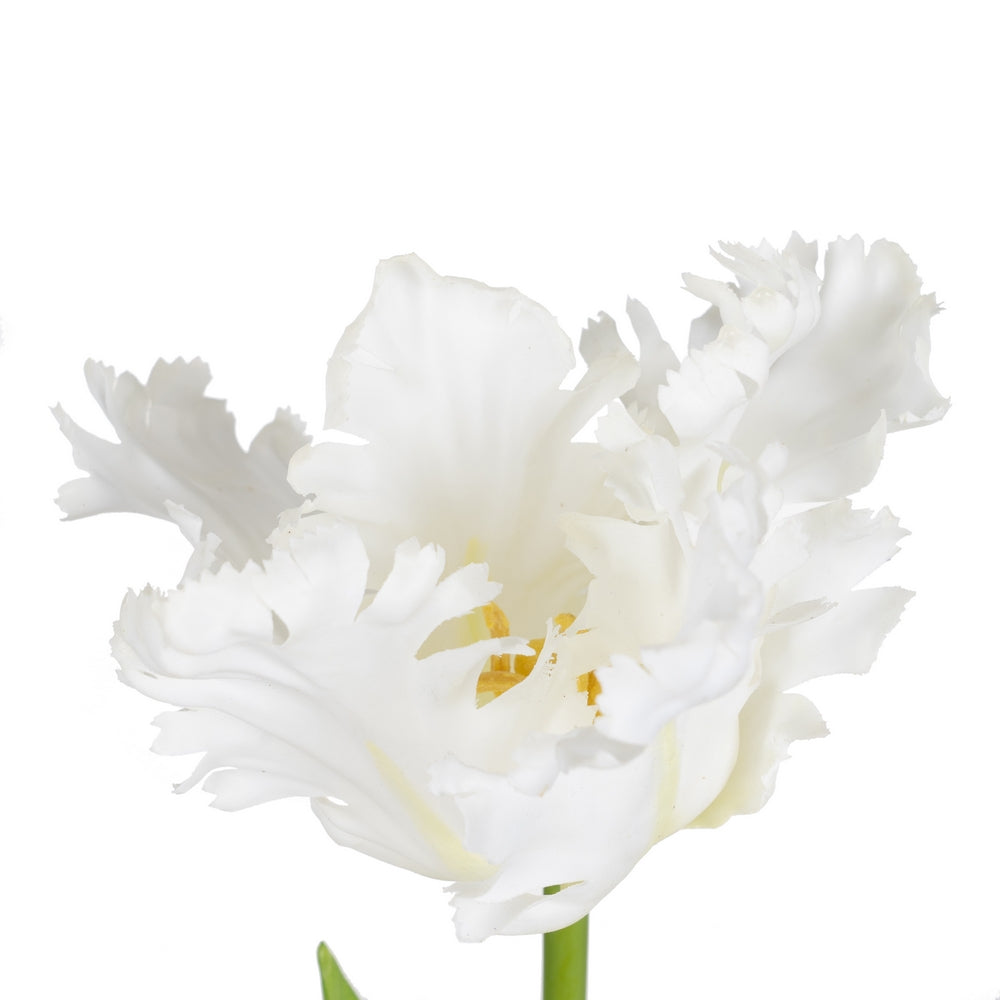 WHITE TULIP FLOWER DECORATION 63 CM