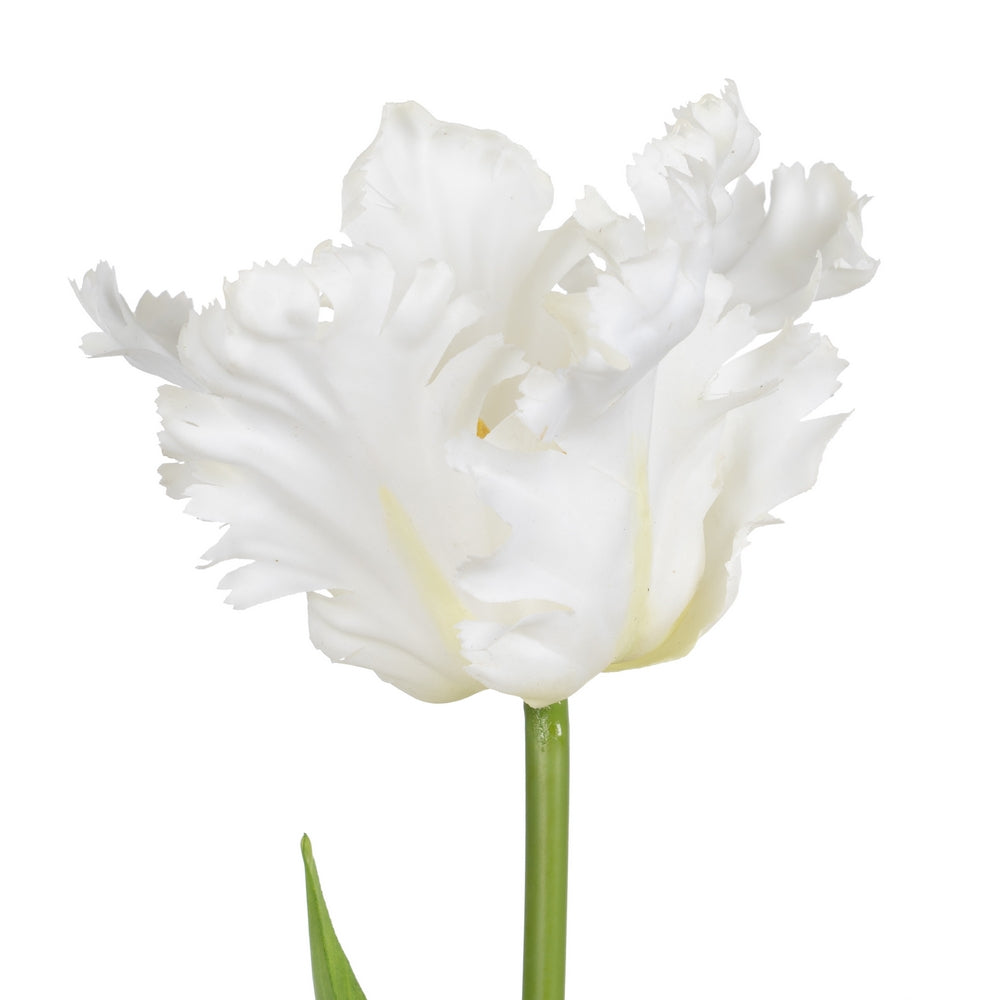 WHITE TULIP FLOWER DECORATION 63 CM