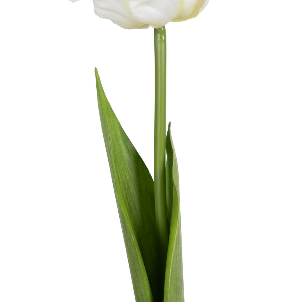 WHITE TULIP FLOWER DECORATION 63 CM