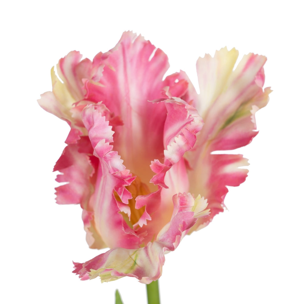 FLOR TULIPÁN ROSA TEJIDO DECORACIÓN 63 CM