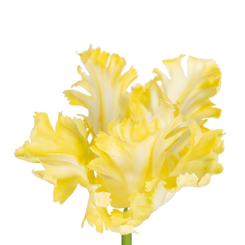 FLOR TULIPÁN AMARILLO TEJIDO DECORACIÓN 63 CM