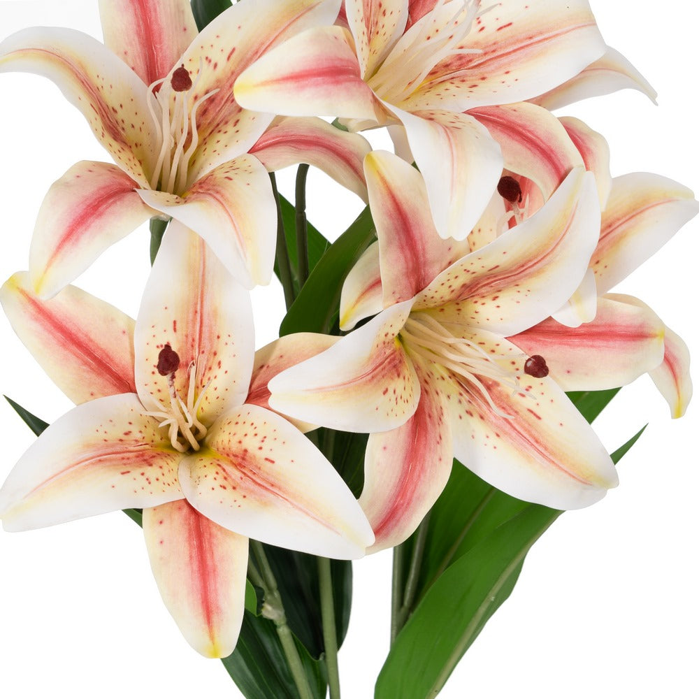 PINK LILY FLOWER RUBBER DECORATION 59 CM