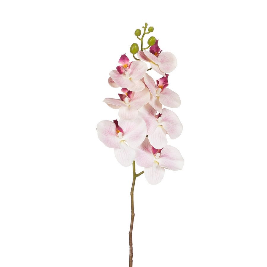 FLOR ORQUÍDEA ROSA GOMA DECORACIÓN 95 CM
