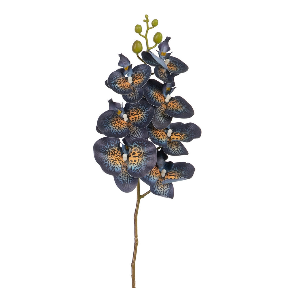 BLUE ORCHID RUBBER DECORATION 95 CM