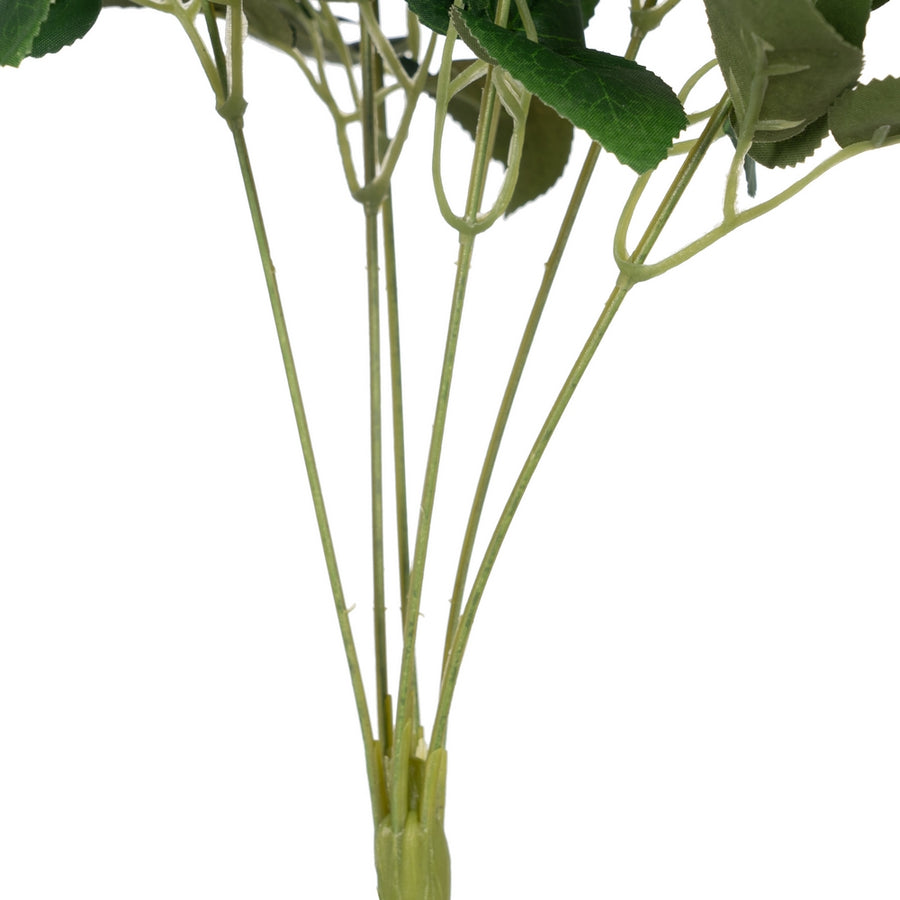 BOUQUET ROSAS BLANCO PVC-TEJIDO 43 CM