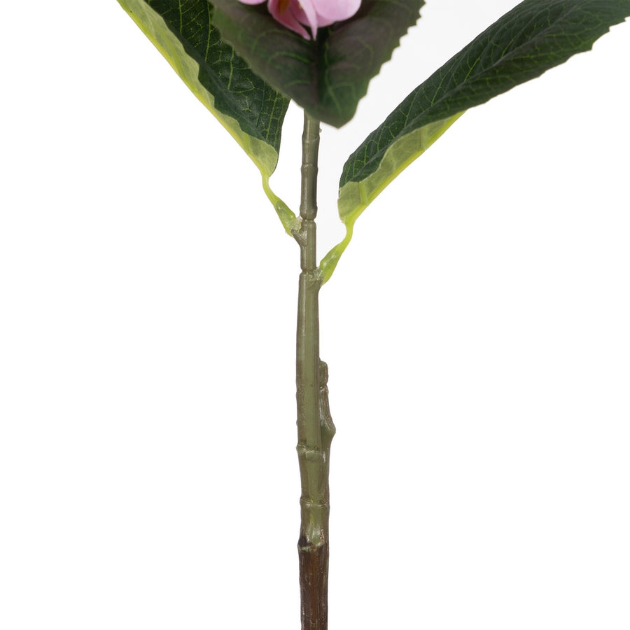 FLOR HORTENSIA ROSA TEJIDO DECORACIÓN 74 CM