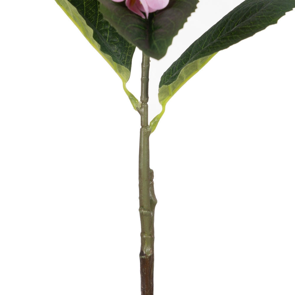 FLOR HORTENSIA ROSA TEJIDO DECORACIÓN 74 CM