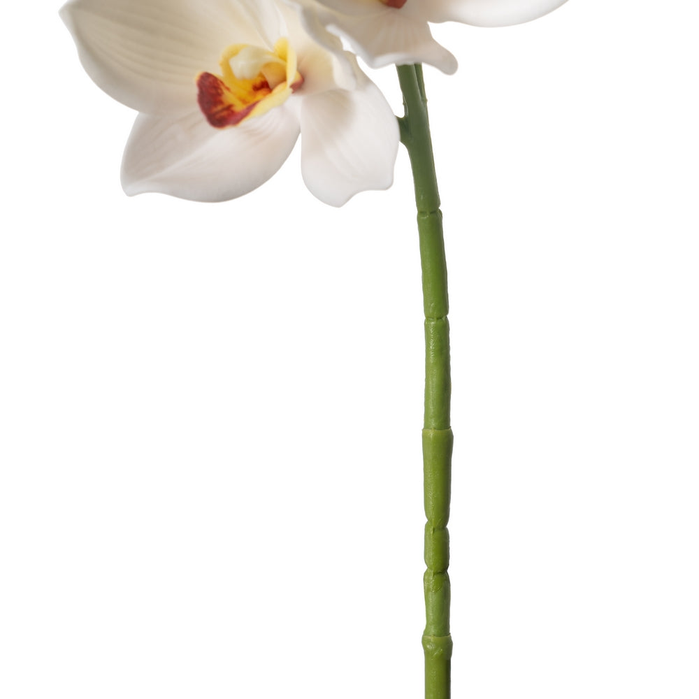 WHITE ORCHID RUBBER DECORATION 71 CM