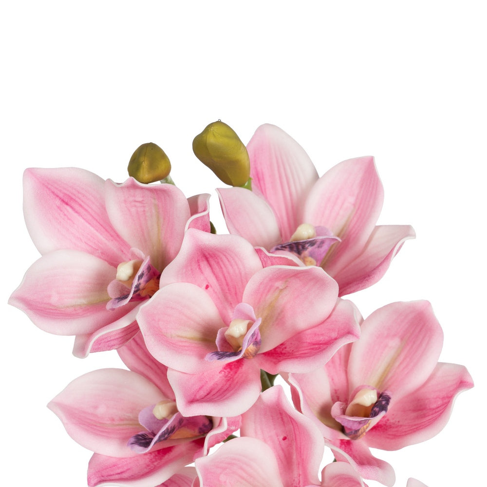 PINK ORCHID FLOWER RUBBER DECORATION 71 CM