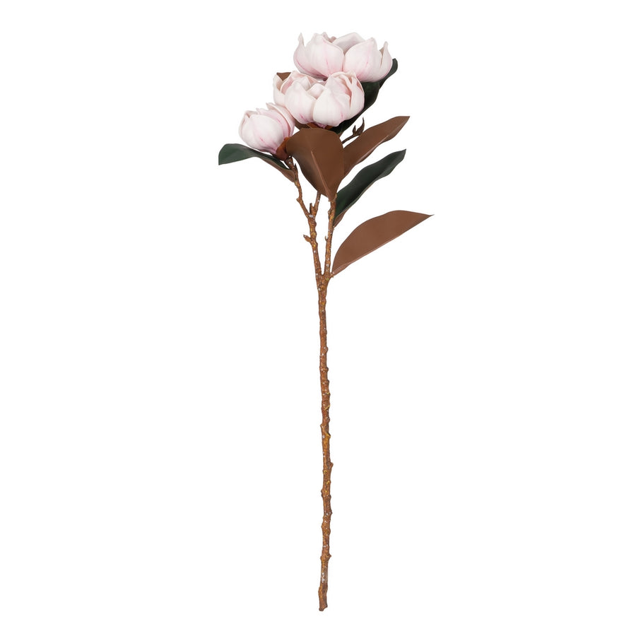 PINK MAGNOLIA FLOWER RUBBER DECORATION 73 CM