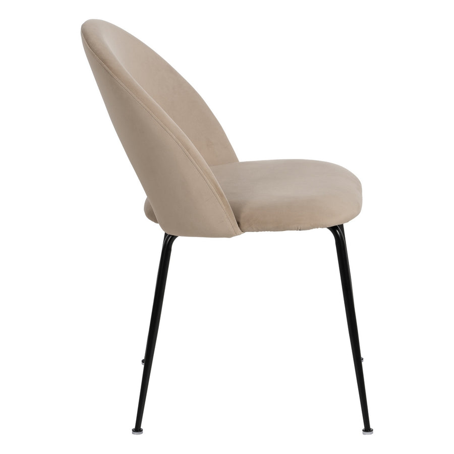 SILLA BEIGE TEJIDO-METAL CONTRACT 49 X 60 X 81 CM