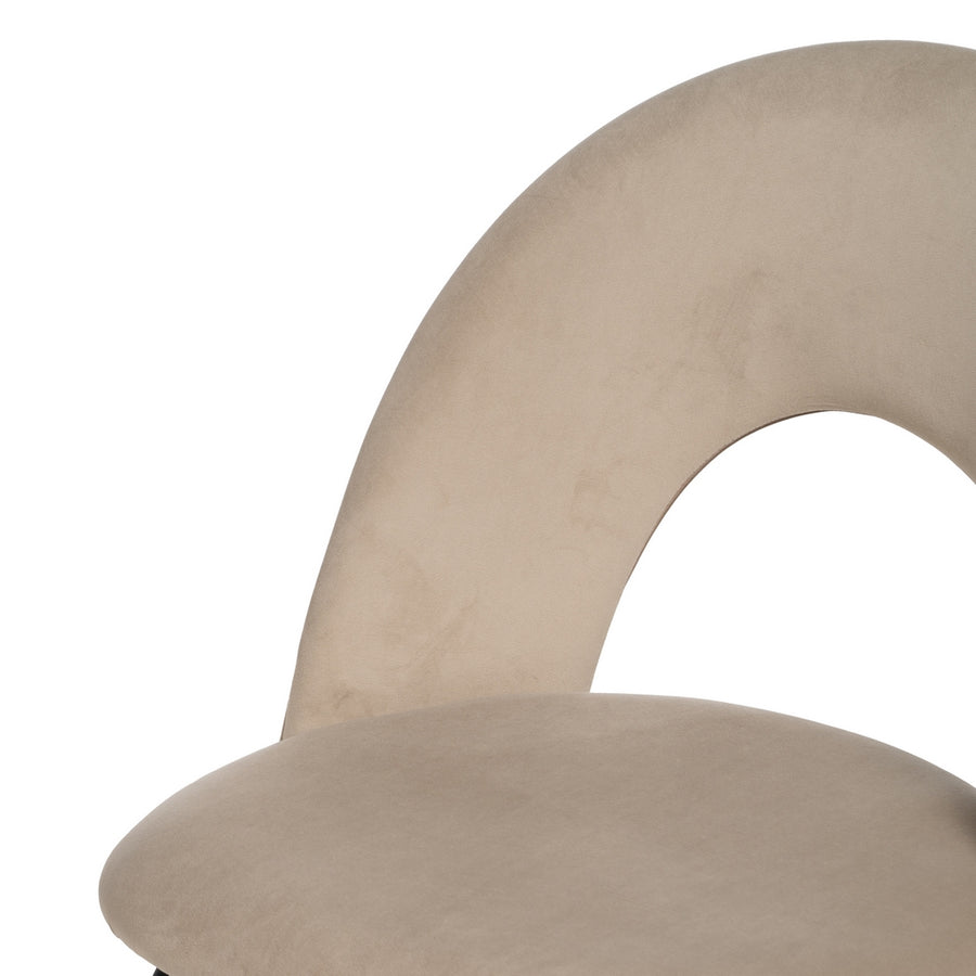 SILLA BEIGE TEJIDO-METAL CONTRACT 49 X 60 X 81 CM
