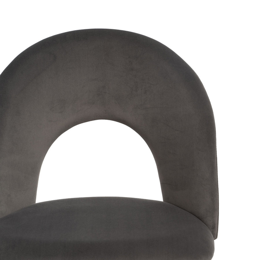 SILLA TAUPE TEJIDO-METAL CONTRACT 49 X 60 X 81 CM