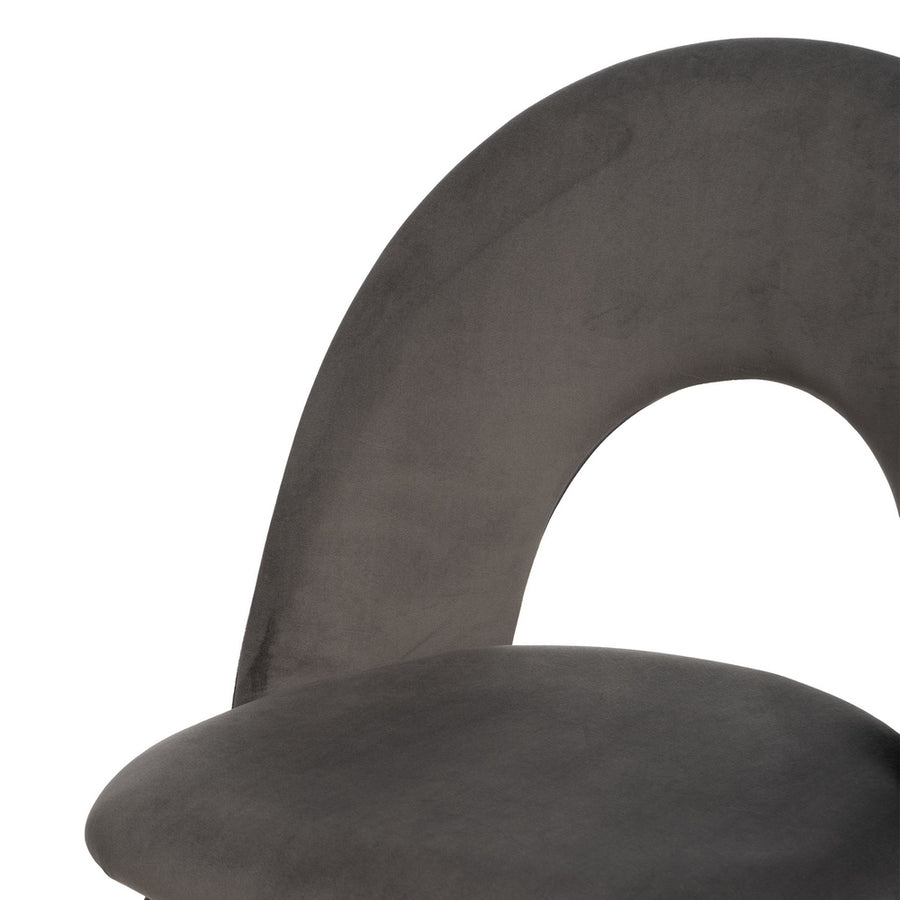 SILLA TAUPE TEJIDO-METAL CONTRACT 49 X 60 X 81 CM