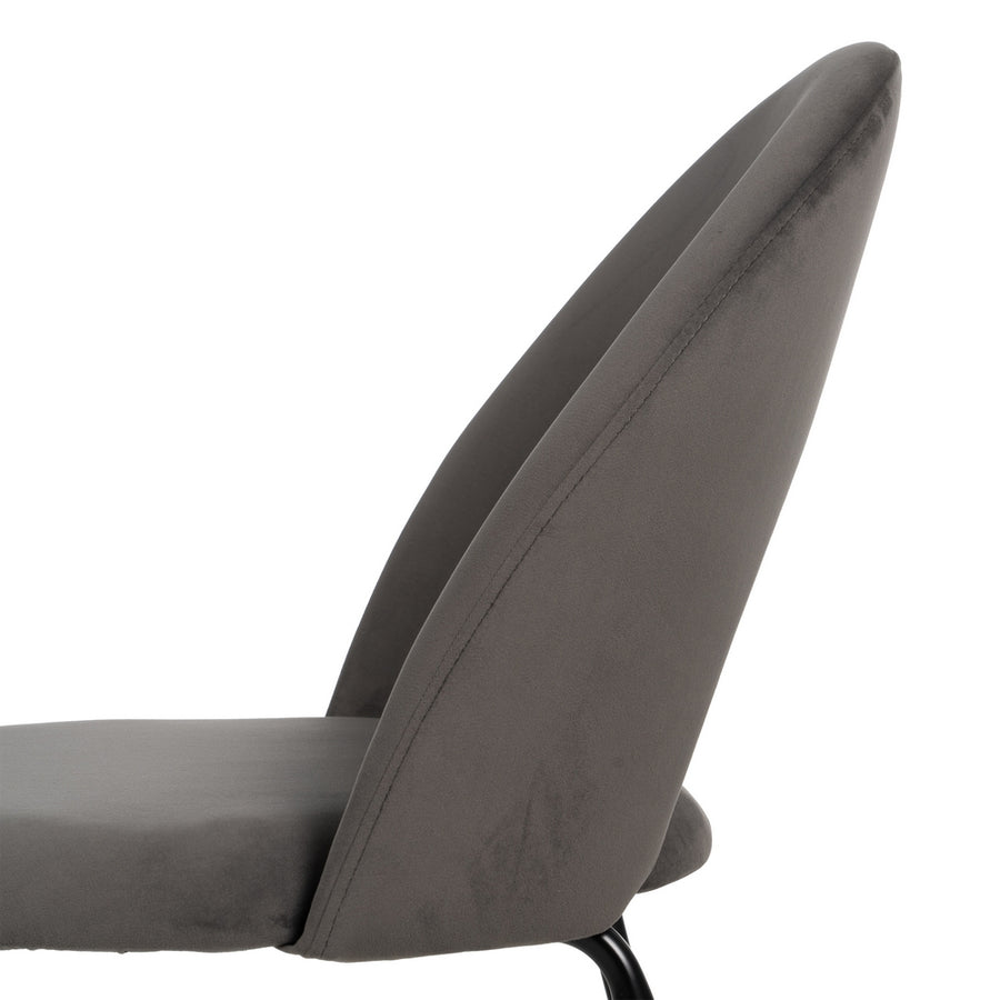 SILLA TAUPE TEJIDO-METAL CONTRACT 49 X 60 X 81 CM