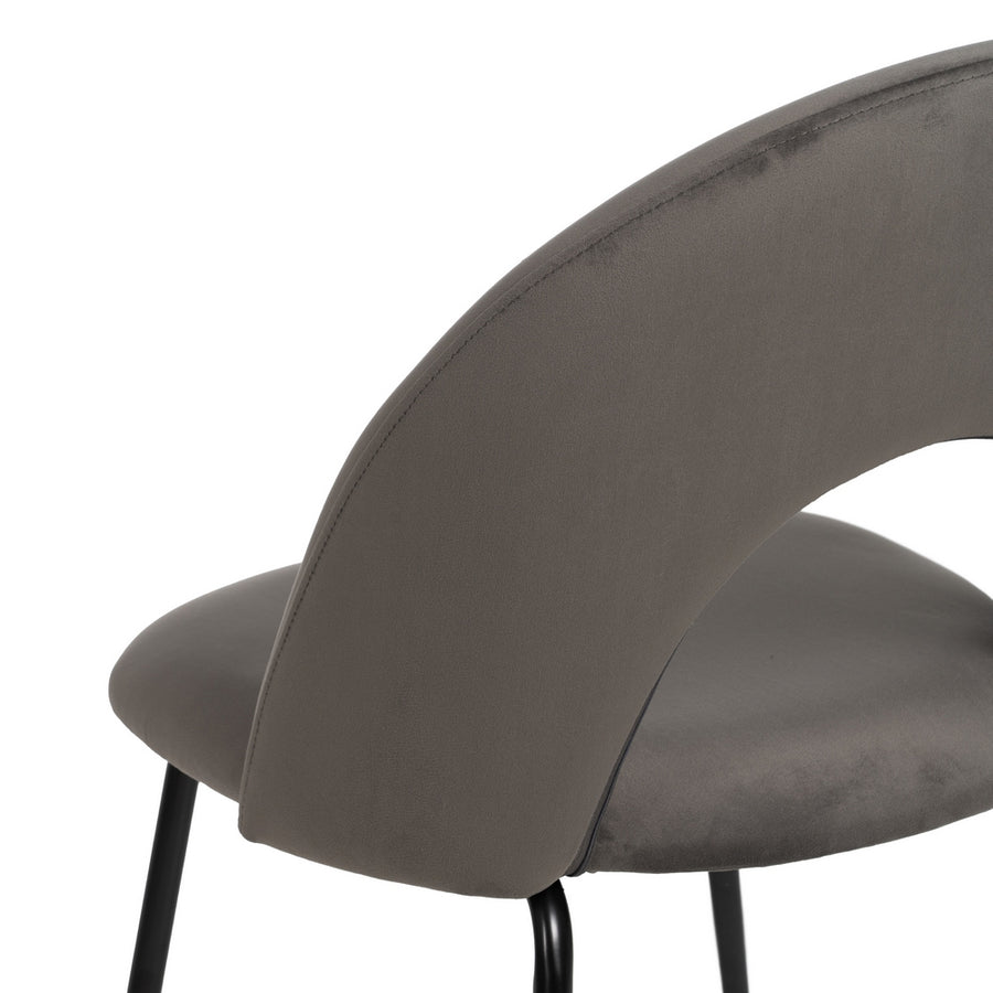 SILLA TAUPE TEJIDO-METAL CONTRACT 49 X 60 X 81 CM