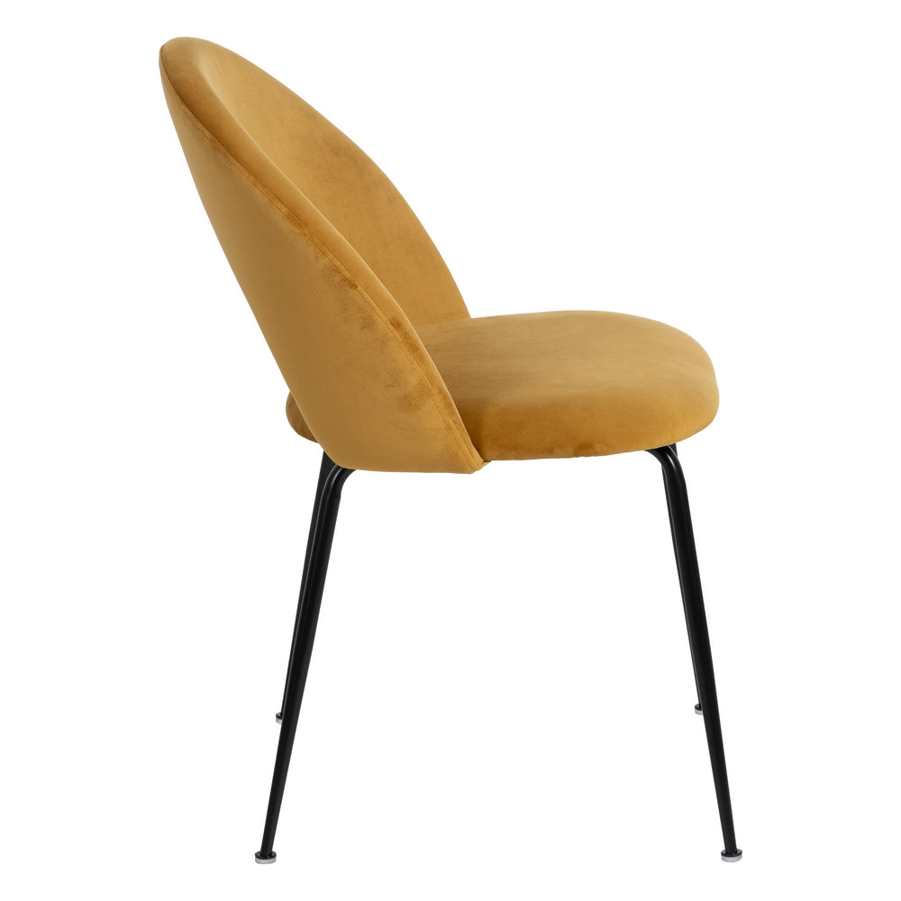 SILLA OCRE TEJIDO-METAL CONTRACT 49 X 60 X 81 CM