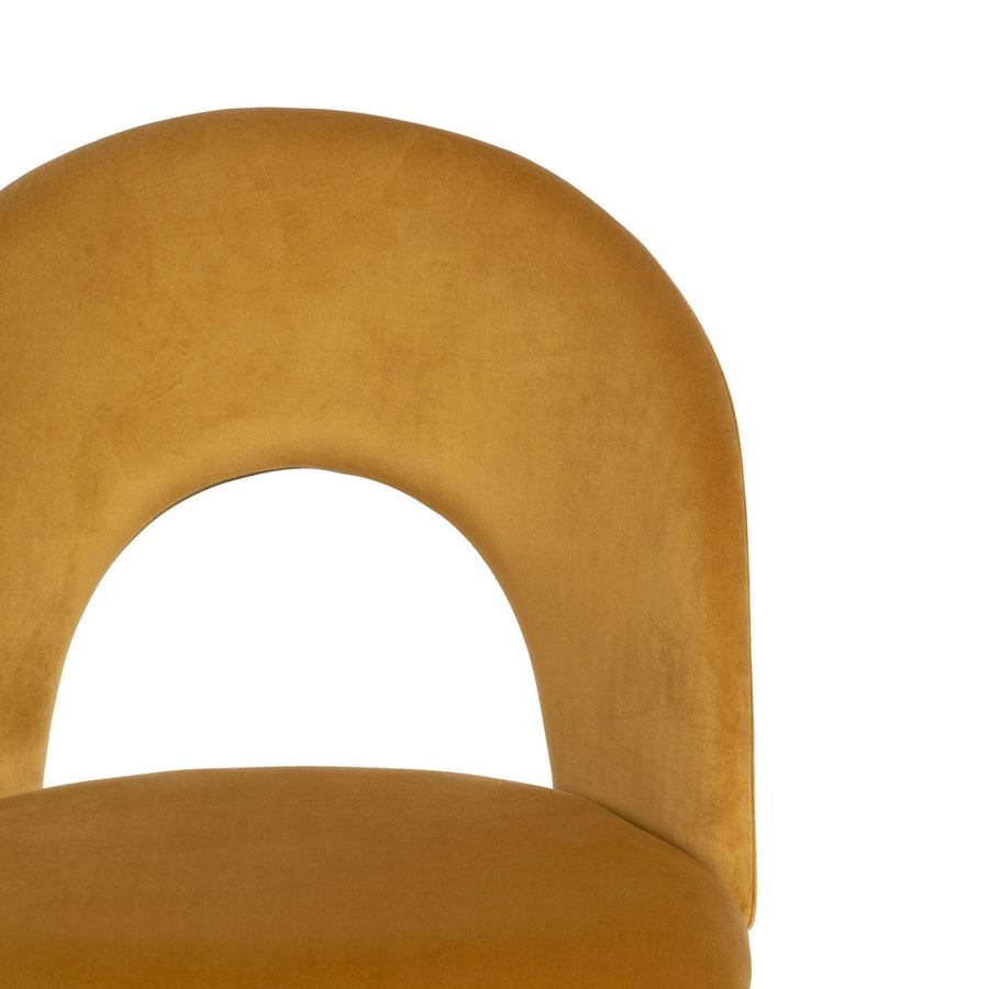 SILLA OCRE TEJIDO-METAL CONTRACT 49 X 60 X 81 CM