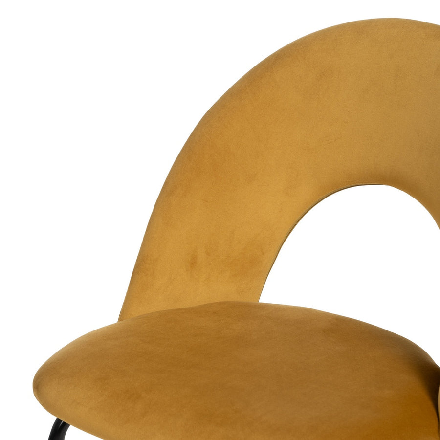 SILLA OCRE TEJIDO-METAL CONTRACT 49 X 60 X 81 CM
