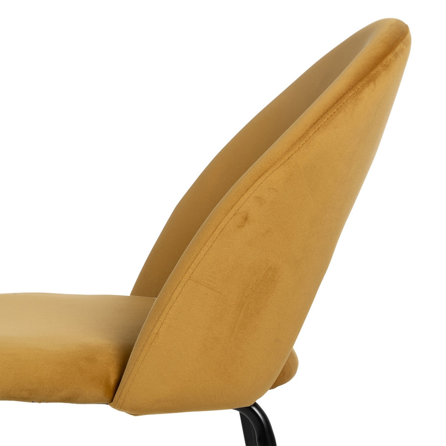 SILLA OCRE TEJIDO-METAL CONTRACT 49 X 60 X 81 CM