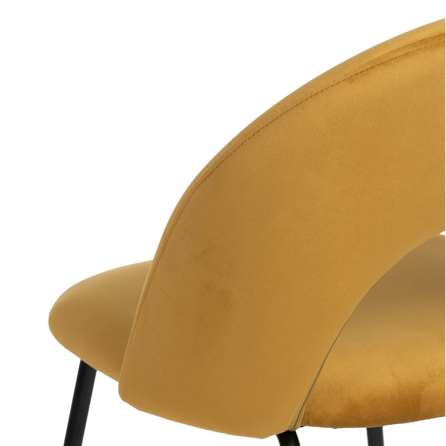 SILLA OCRE TEJIDO-METAL CONTRACT 49 X 60 X 81 CM