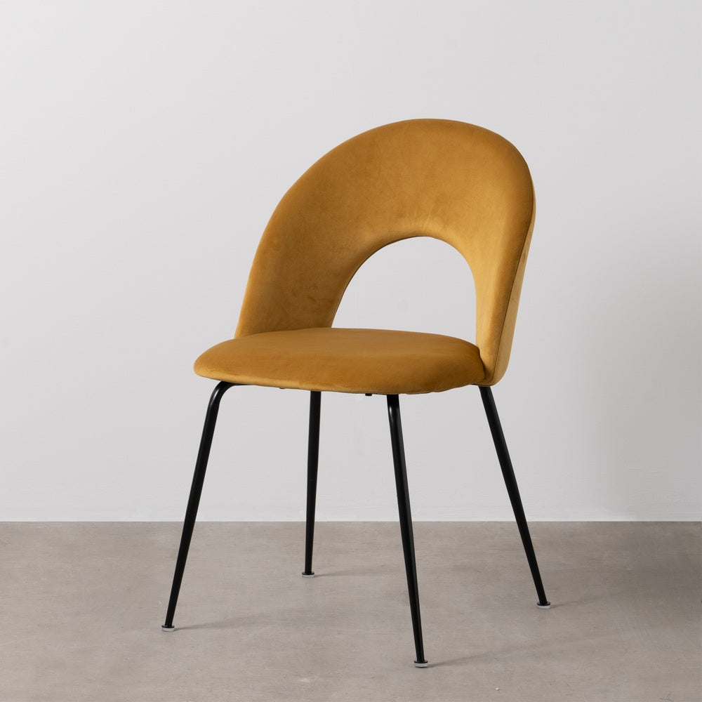 SILLA OCRE TEJIDO-METAL CONTRACT 49 X 60 X 81 CM