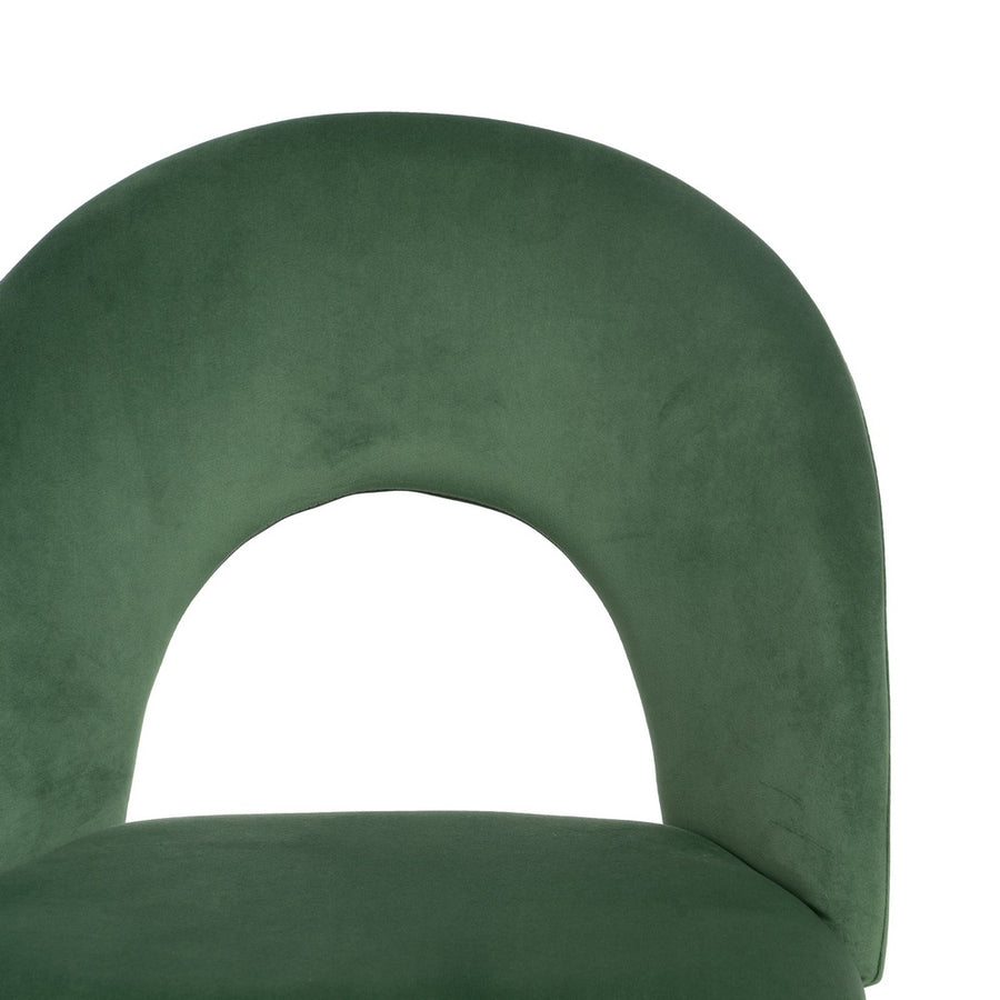 SILLA VERDE TEJIDO-METAL CONTRACT 49 X 60 X 81 CM
