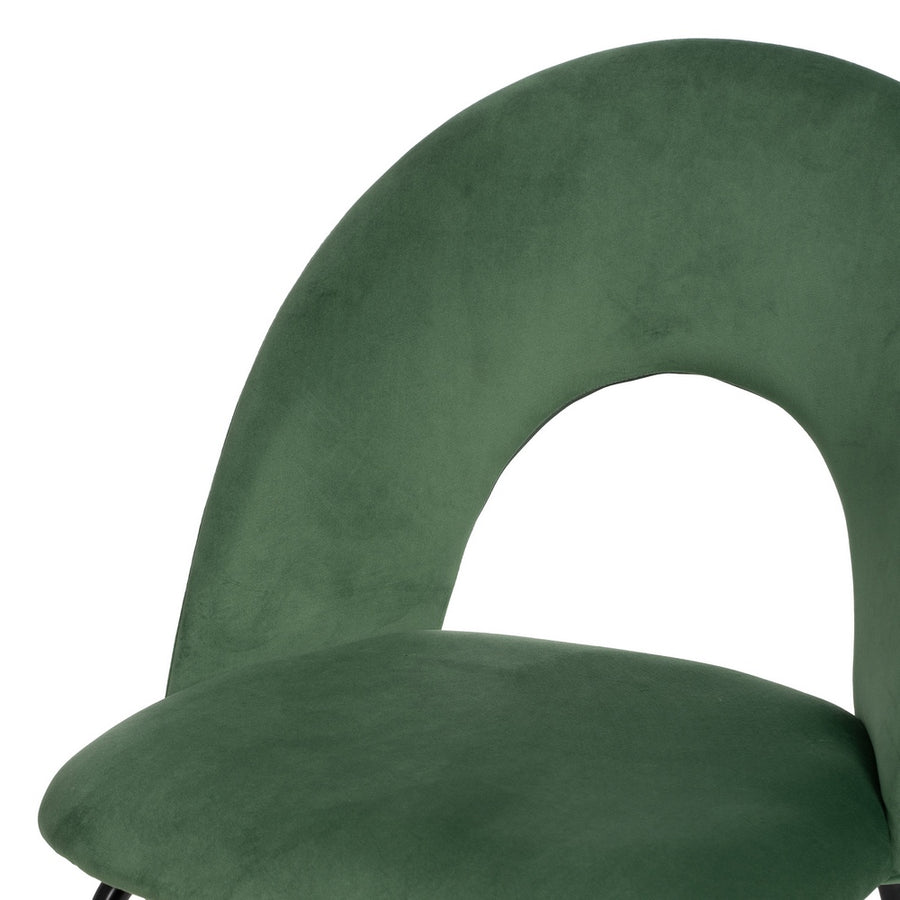 SILLA VERDE TEJIDO-METAL CONTRACT 49 X 60 X 81 CM