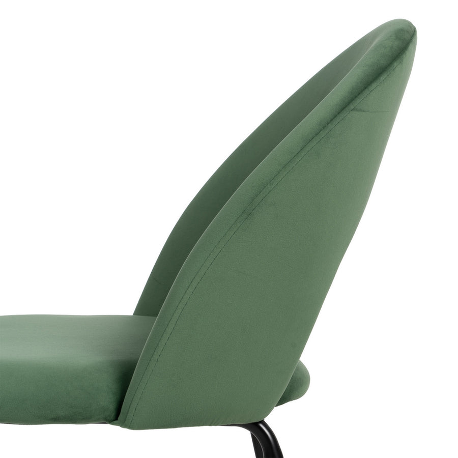 SILLA VERDE TEJIDO-METAL CONTRACT 49 X 60 X 81 CM