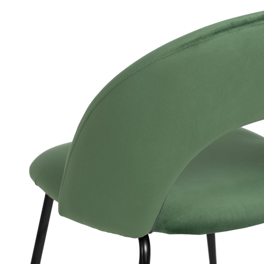 SILLA VERDE TEJIDO-METAL CONTRACT 49 X 60 X 81 CM