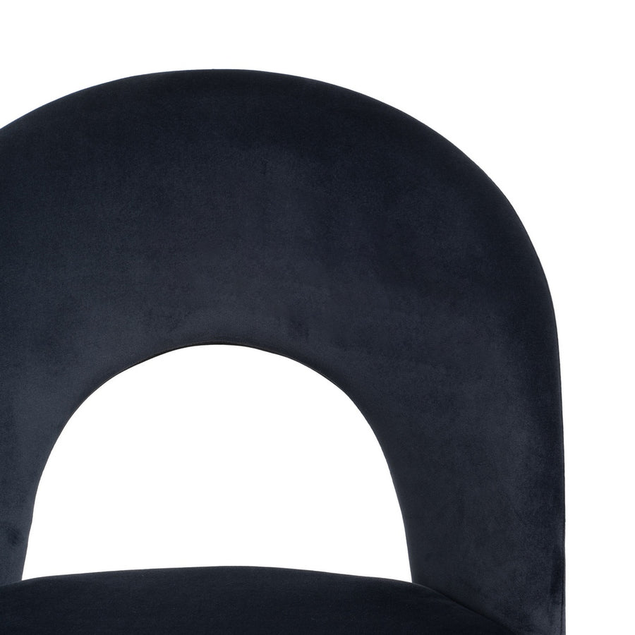 SILLA AZUL TEJIDO-METAL CONTRACT 49 X 60 X 81 CM