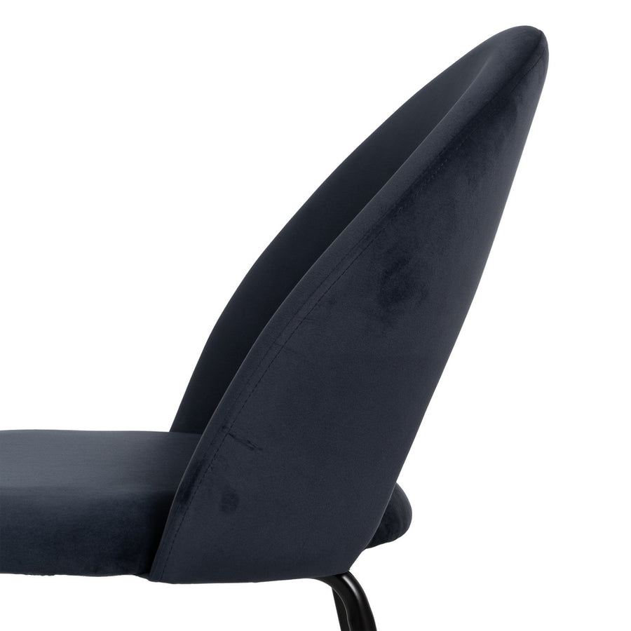SILLA AZUL TEJIDO-METAL CONTRACT 49 X 60 X 81 CM