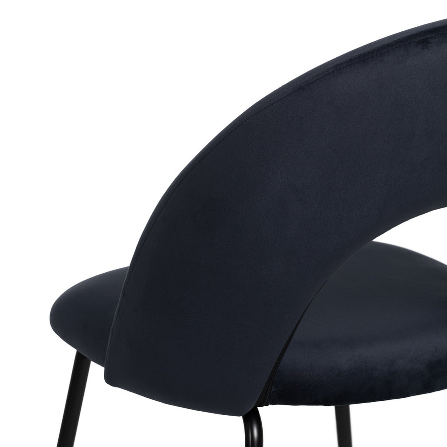 SILLA AZUL TEJIDO-METAL CONTRACT 49 X 60 X 81 CM