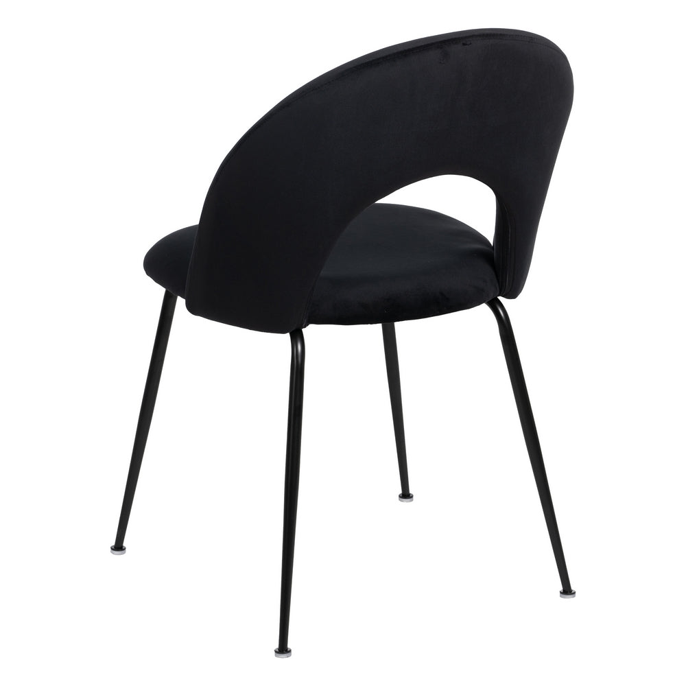 SILLA NEGRO TEJIDO-METAL CONTRACT 49 X 60 X 81 CM