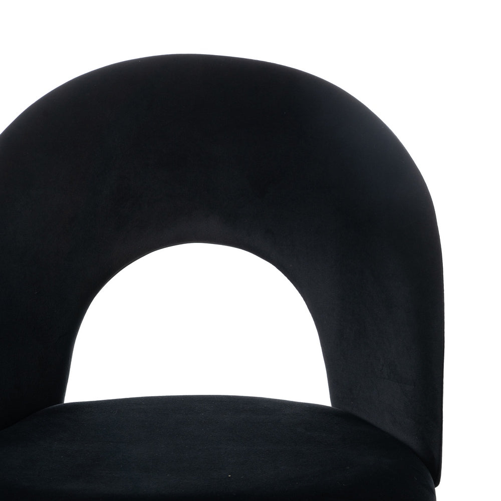 SILLA NEGRO TEJIDO-METAL CONTRACT 49 X 60 X 81 CM