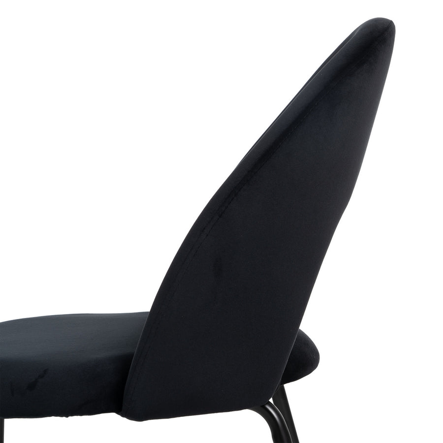 SILLA NEGRO TEJIDO-METAL CONTRACT 49 X 60 X 81 CM