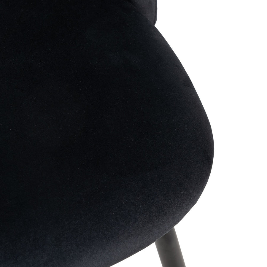 SILLA NEGRO TEJIDO-METAL CONTRACT 49 X 60 X 81 CM