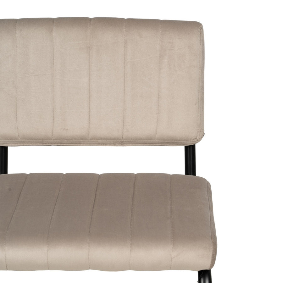 SILLA BEIGE TEJIDO-METAL CONTRACT 48 X 56 X 82 CM