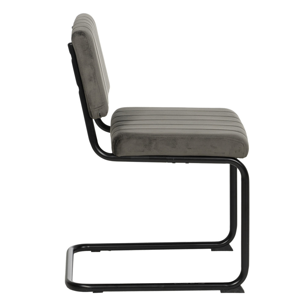 SILLA TAUPE TEJIDO-METAL CONTRACT 48 X 56 X 82 CM