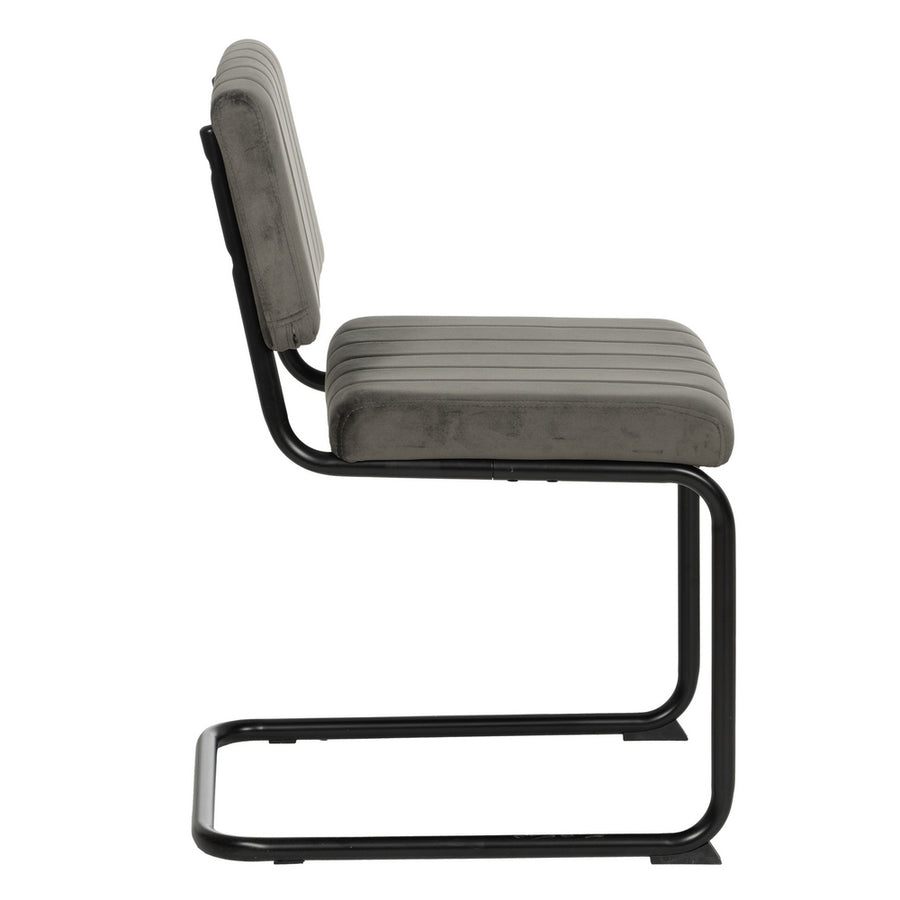 SILLA TAUPE TEJIDO-METAL CONTRACT 48 X 56 X 82 CM