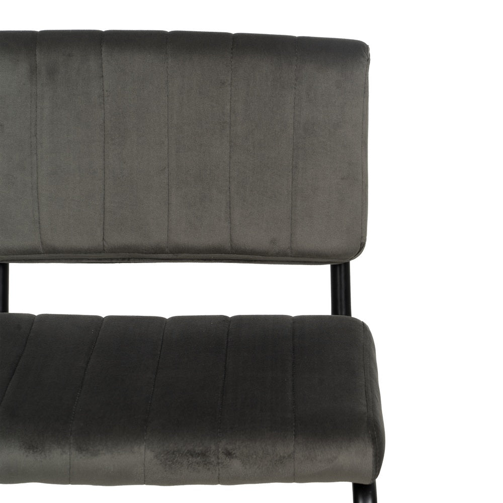 SILLA TAUPE TEJIDO-METAL CONTRACT 48 X 56 X 82 CM