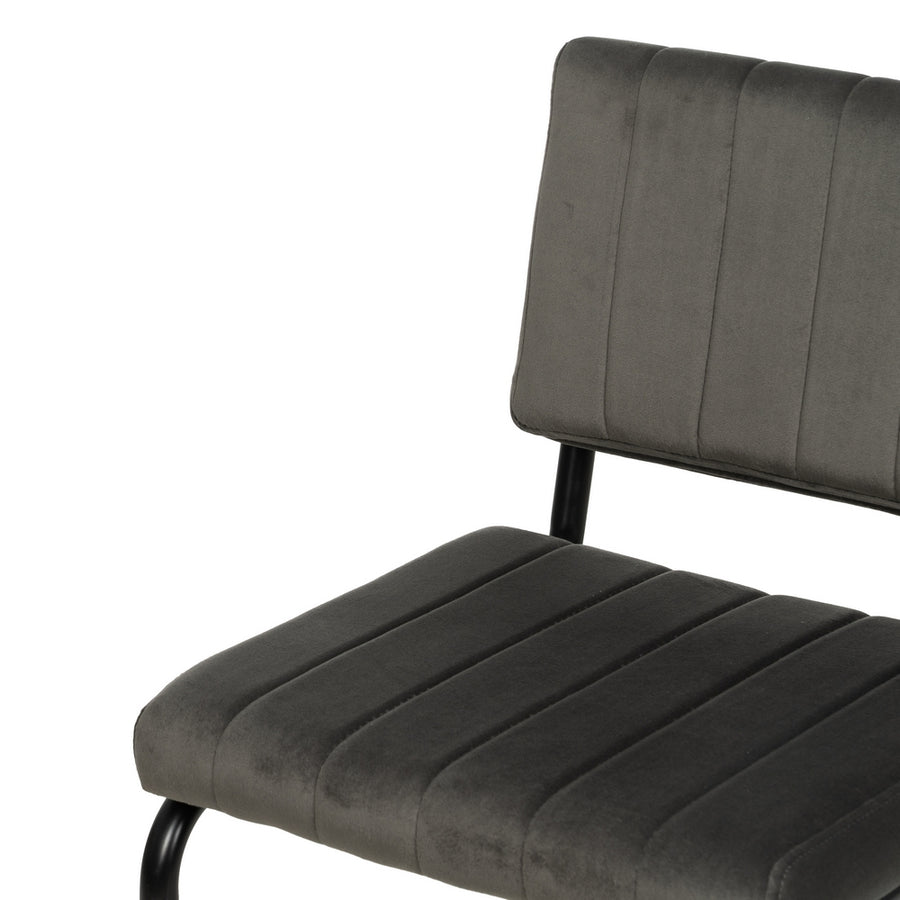 SILLA TAUPE TEJIDO-METAL CONTRACT 48 X 56 X 82 CM