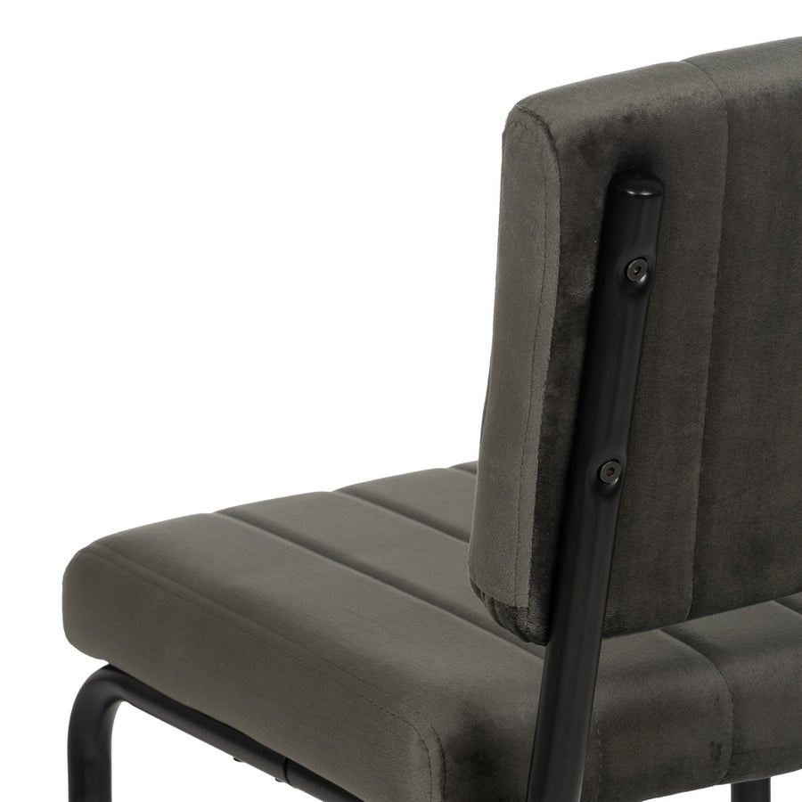 SILLA TAUPE TEJIDO-METAL CONTRACT 48 X 56 X 82 CM